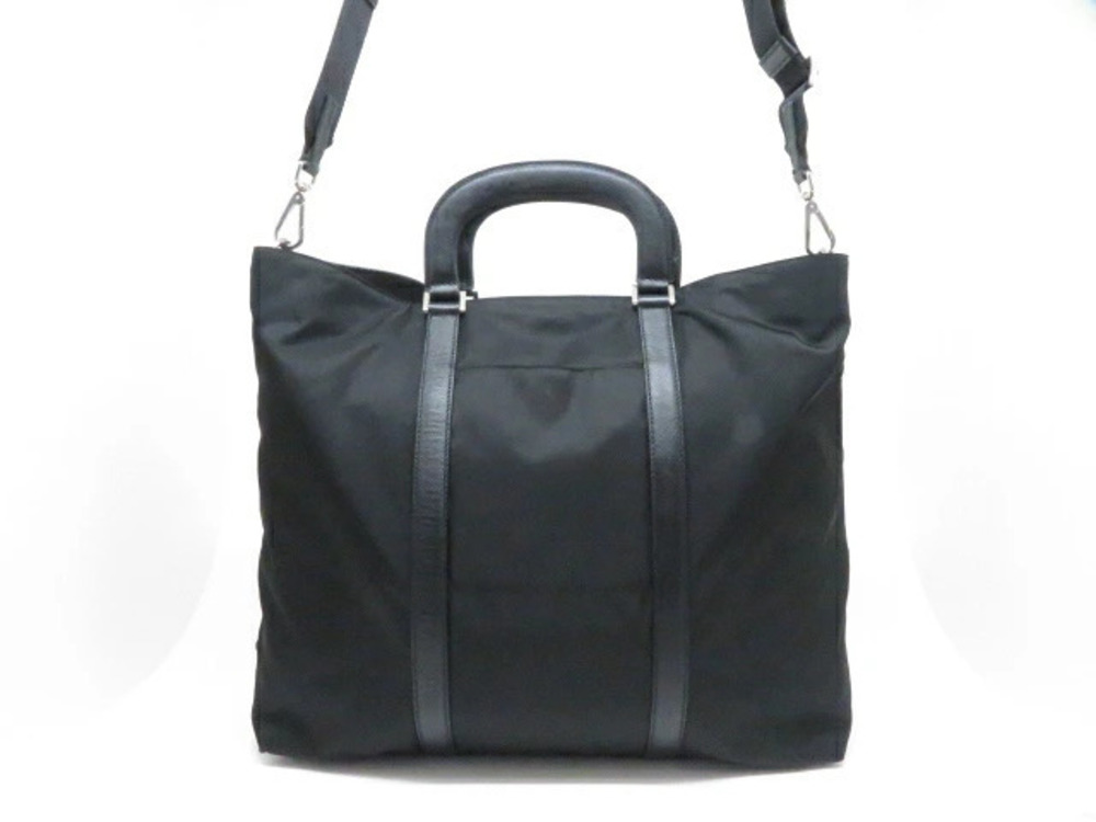 Prada shoulder bag strap leather VIAGGIO Nero Black